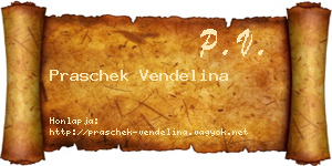 Praschek Vendelina névjegykártya